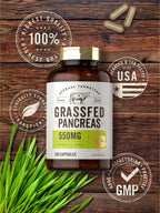 Carlyle Grass Fed Beef Pancreas | 550mg | 200 Capsules