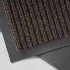 Consolidated Plastics Brush Dry Mat - Made in USA, Heavy-Duty Commercial DoorRug for Indoor/Outdoor Entryways, Non-Slip Backing for High-Traffic Areas (4' W x 6' L, Brown)