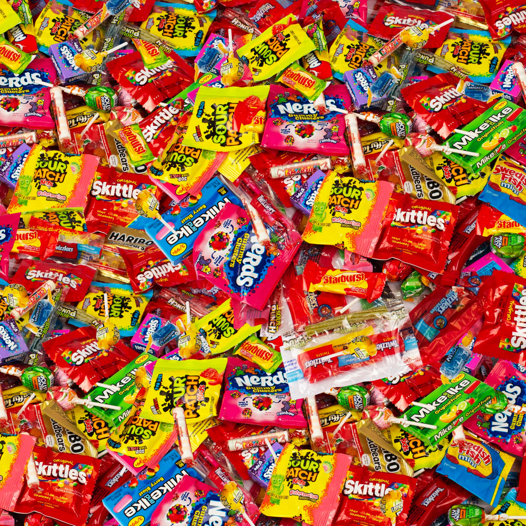 Halloween Bulk Candy Variety Pack 8 LB - Individually Wrapped Candy Mix