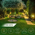 Wirefy 16/2 Low Voltage Landscape Wire 50 ft | Low Voltage Landscape Lighting Wire | Pure Copper | Outdoor Direct Burial | 16-Gauge 2-Conductor 50 Feet