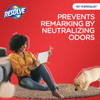 Resolve Pet Specialist Easy Clean Brushing Kit includes High Traffic Foam Carpet Cleaner, Pet Stain and Odor Remover, 22oz