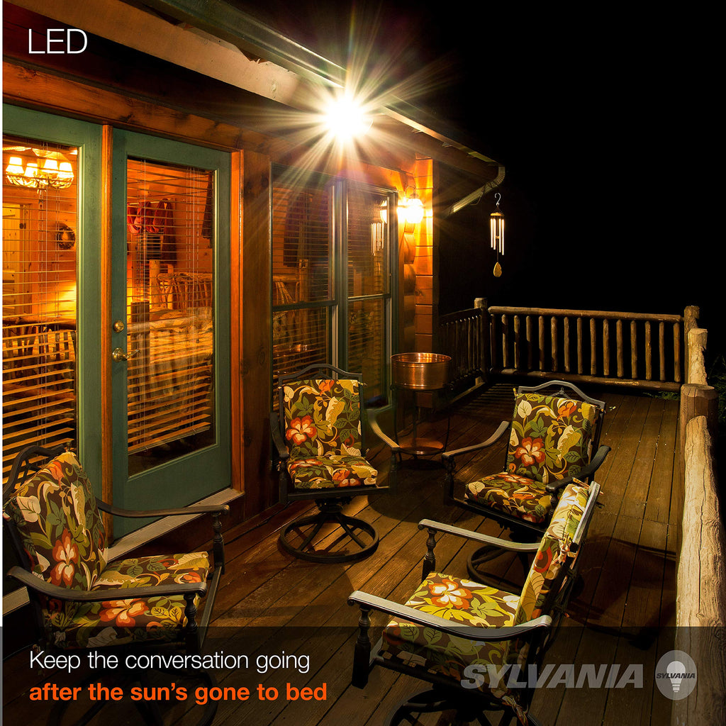 Sylvania Flood BR30 LED Light Bulb, 100W = 15.5W, Dimmable, 10 Year, 1450 Lumens, 2700K, Soft White - 6 Pack (41255)