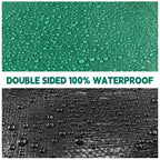 Tarp 15x15 ft Heavy Duty 100% Waterproof 10mil,UV Resistant,Durable Grommets and Reinforced Edges Green/Black Tarp for Camping, Swimming Pools,Car Coverage -by MVPNET