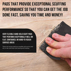 Dura-Gold Premium 6" x 9" Gray Ultra Fine General Purpose Scuff Pads, Box of 10 - Final Scuffing, Scouring, Sanding, Cleaning, Paint Color Blend Prep, Surface Adhesion Preparation, Automotive Autobody