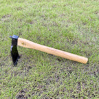 14 Inch Heavy Duty Curved Hoe, Without Welding, Gardening Tool, Oak Handle, for Digging, Weeding, and Planting