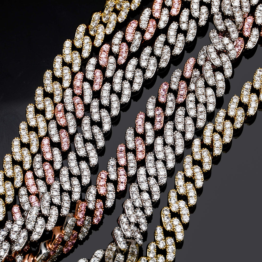 TOPGRILLZ 8mm Cuban Link Anklets for Women 6 Times 14K Gold Plated Fashion Foot Jewelry Gift (Gold, 10)