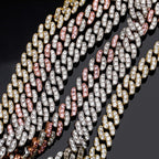 TOPGRILLZ 8mm Cuban Link Anklets for Women 6 Times 14K Gold Plated Fashion Foot Jewelry Gift (Gold, 10)