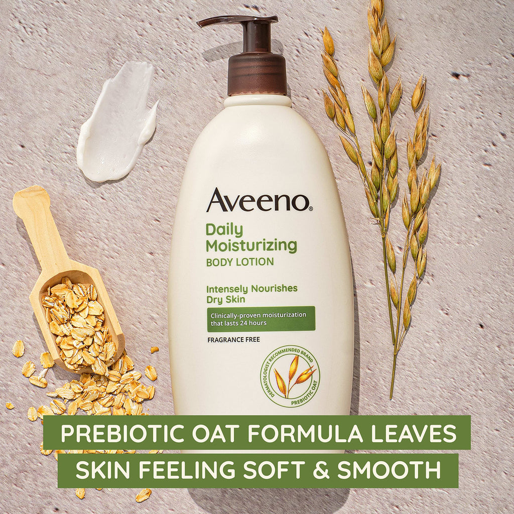 Aveeno Active Naturals Daily Moisturizing Lotion, 18-Ounce Pump (Pack of 2)