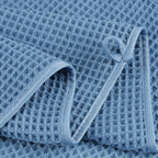 POLYTE 430 GSM Microfiber Quick Dry Lint Free Bath Sheet, 70 x 35 in, Set of 2 (Waffle Weave)
