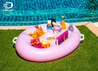 DIVEBLAST: Pink Floating Table for Pool - Hot Tub Accessories for Adults - Holds Up to 50 LBS - Pool Stuff for Mom, Cool and Unique Drink Floaties