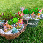Mood Lab Fairy Garden Decor Figurines - Decorative Resin Pond Statues (5 Pieces) for Indoor & Outdoor Decor