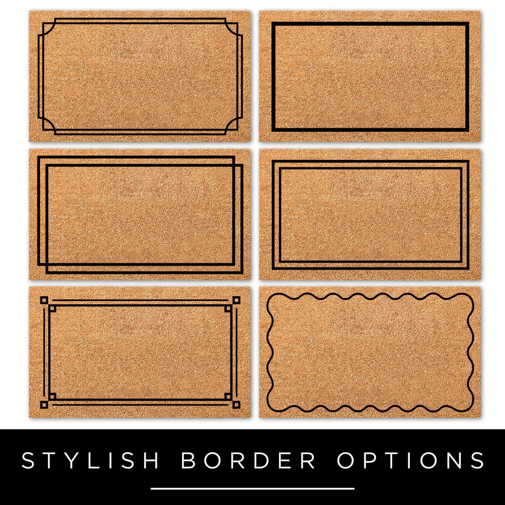 Personalized Door Mat, Custom Door Mat with Text, Custom Welcome Doormat, Coir Entryway Decor, Indoor Outdoor, Housewarming Christmas Gift, Slip Resistant Backing