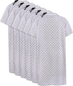 Unisex Hospital Gowns Back-Tie Patient Gowns, Blue Red Diamond, Pack of 6