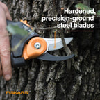 Fiskars PowerGear2 Bypass Pruning Shears, 3/4" Cut Capacity Garden Clippers