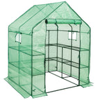 SUNGIFT Walk-in Greenhouse, 57 x 61 x 80 in, 3 Tiers 10 Shelves