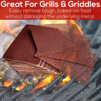Avant Grub Pro-Grade Grill Screens 40 Pack. Scrub Away Burnt-On Grease & Carbon. Abrasive Mesh Resists Clogging & Wont Damage Cast Iron Cooktops, Restaurant Grills & Stainless Steel Flat Tops.