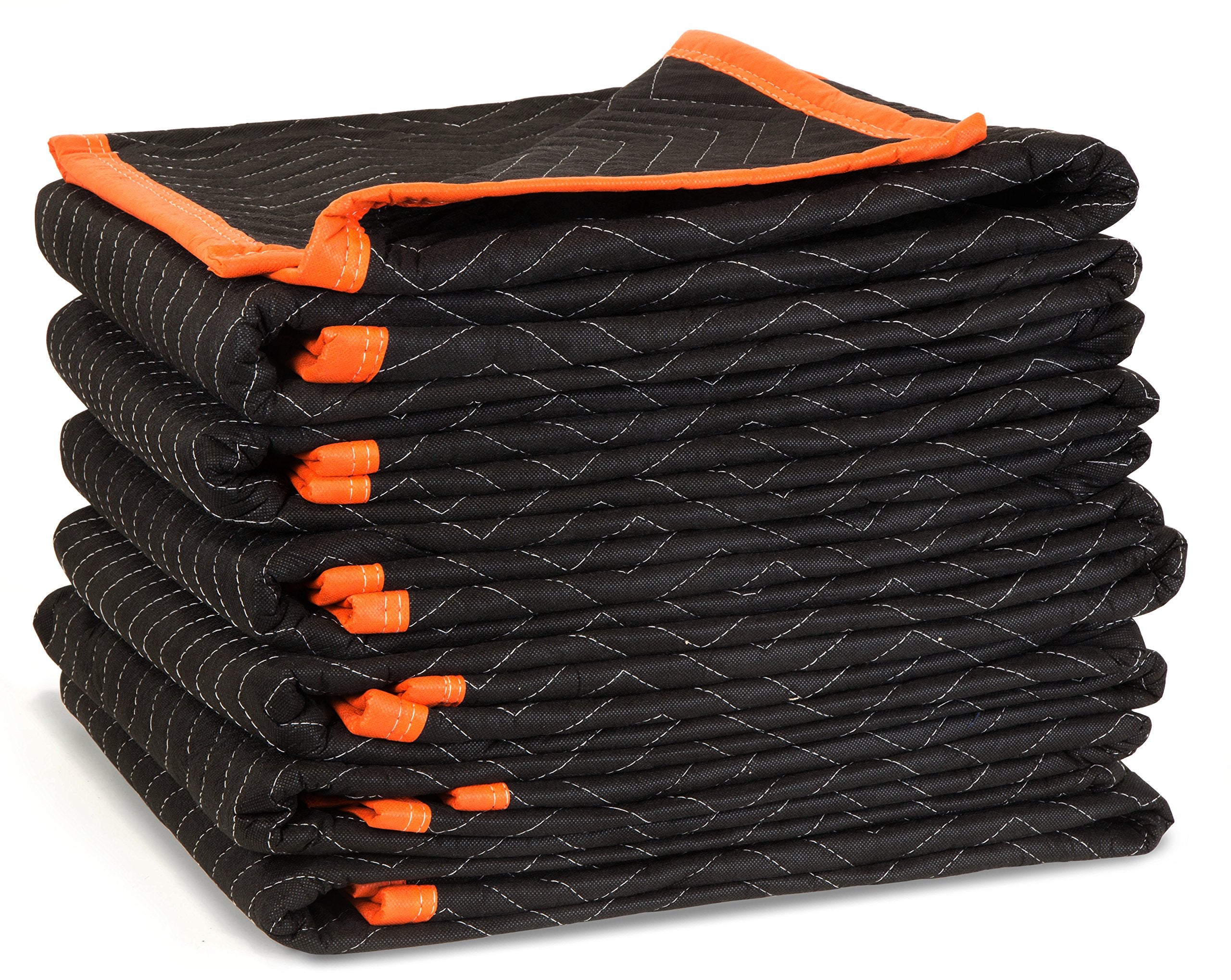 WEN 72-Inch by 40-Inch Heavy Duty Padded Moving Blankets, 6-Pack (272406)