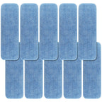 Replacement Mop Pads Fit for Rubbermaid Commercial 18" and 17" Mop - 10 Pack Wet & Dry Commercial Cleaning Reusable Refills Fit for Any Flat System 17 and 18 Inch