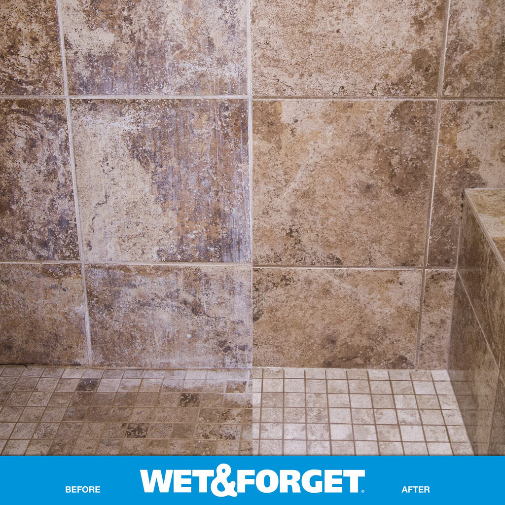Wet & Forget Shower Cleaner Spray, No Scrub, Vanilla Scent, 64 Fl Oz