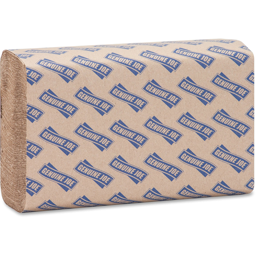 Genuine Joe GJO21040 Multifold Natural Towels (16 Packs, 250 per pack)