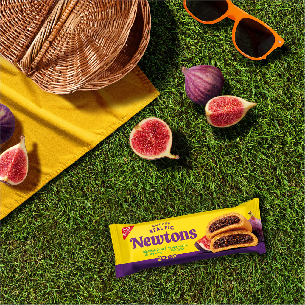NEWTONS Soft Baked Real Fruit Fig Bars, Fig Cookies, 40 Snack Packs