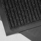 Consolidated Plastics Brush Dry Mat - Made in USA, Heavy-Duty Commercial DoorRug for Indoor/Outdoor Entryways, Non-Slip Backing for High-Traffic Areas (3' W x 5' L, Charcoal)