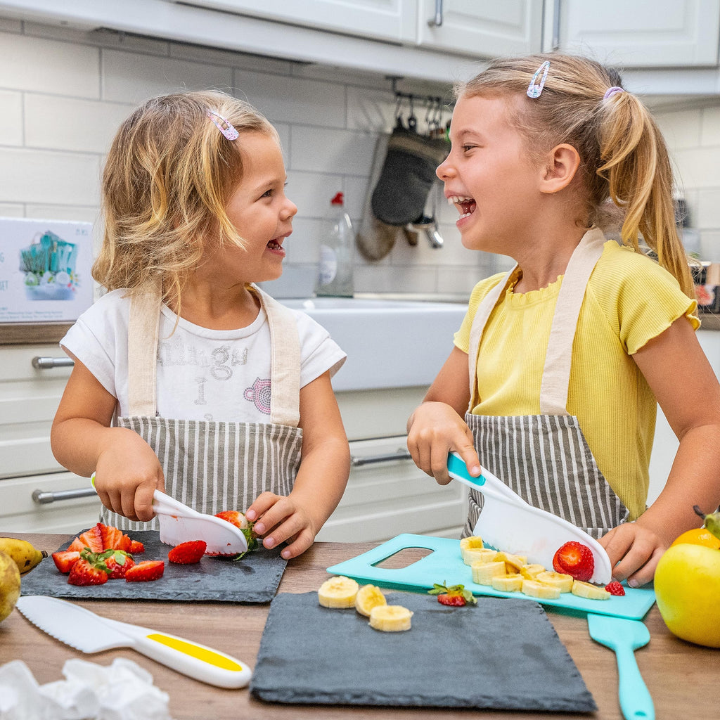 TOVLA JR. Toddler Knife Set for Real Cooking | Safe Kids Cutting | Ages 2-5