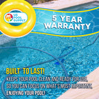 U.S. Pool Supply Pool Vacuum Hose - 1-1/2" x 50' Professional Heavy Duty Pool Hose for Inground, Spiral Wound with Kink-Free Swivel Cuff - Connect to Vacuum Heads, Skimmer, Cleaner, Filter Pump Inlet