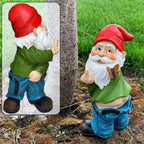 Mood Lab Garden Gnome - Pants Down Gnome with Middle Finger - 9.3 Inch Tall Outdoor or Indoor Decor