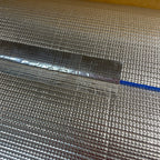 BlueTex Insulationㅤ HVAC Aluminum Foil Tape 3 inch x 150 ft (6 mil), Professional Grade Silver Duct Tape Metallic, Tear-Proof HVAC Tape, Heavy Duty, for Ductwork, Dryer Vent & Insulation - 16 Rolls