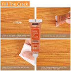 Lifreer Wood Furniture Repair Kit - 40 Pcs Wood Filler, Touch Up Markers with Wax Sticks - for Wood Floors, Stains, Scratches,Tables, Door, Carpenters, Bedposts