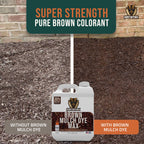 PetraMax Brown Mulch Dye Max, Refresh Fading Landscape (3600 sq ft, 64 oz)