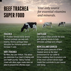 Grass Fed Beef Trachea - New Zealand Sourced Trachea. 3,000mg per Serving, 200 Count