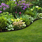 EasyFlex Pound‑In Landscape Edging with Bonus Anchoring Stakes – 20‑Foot Plastic Garden Border, 4.5 in. Straight‑Top Lawn Edging, Black