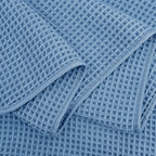 POLYTE 430 GSM Microfiber Quick Dry Lint Free Bath Sheet, 70 x 35 in, Set of 2 (Waffle Weave)