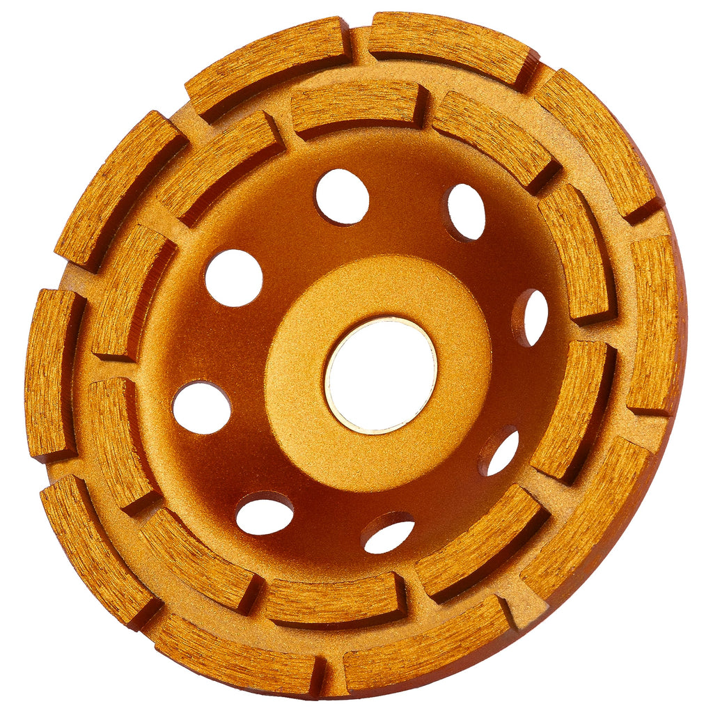 KSEIBI 644035 Diamond Concrete Grinding Wheel 5 inch for Polishing and Cleaning Stone Concrete Surface, Cement, Marble, Rock, Granite, and Thinset Removing, Angle Grinder Wheels Cup