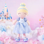 16inches Plush Doll Girls Manor Princess Toys Pale Blue Christmas Gifts for Baby Girls