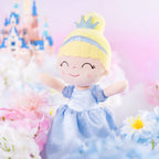 16inches Plush Doll Girls Manor Princess Toys Pale Blue Christmas Gifts for Baby Girls