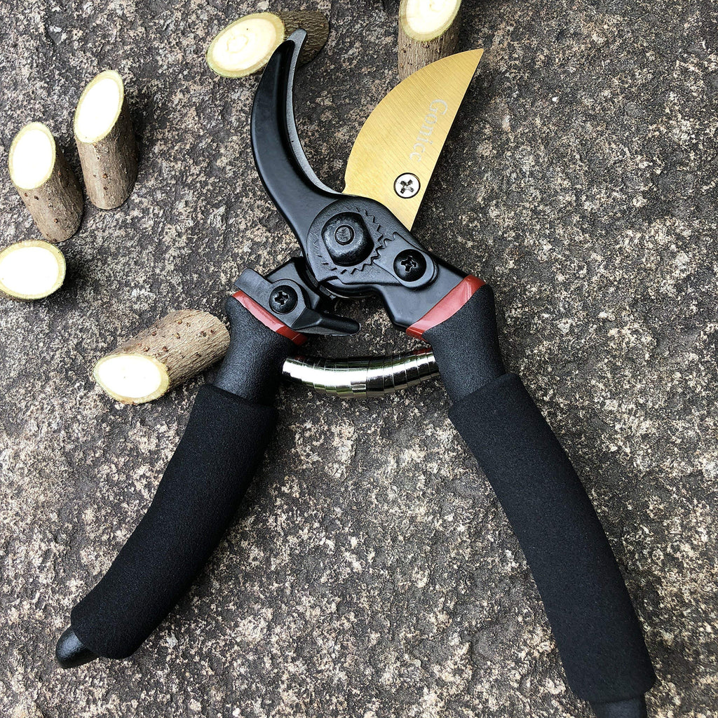 gonicc 8" Professional Premium Bypass Titanium Pruning Shears(GPPS-1003)