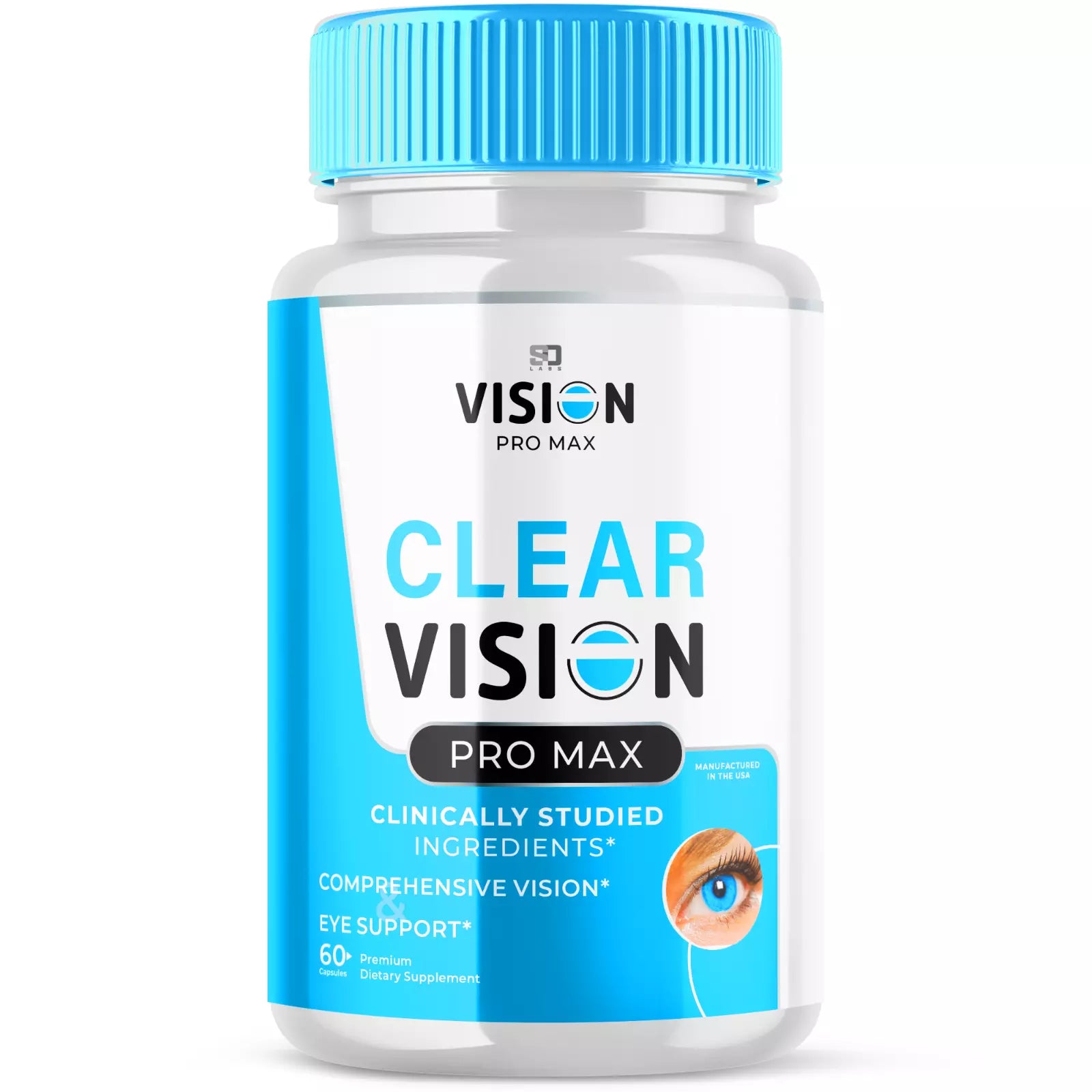 Clear Vision Pro Max Eye Health Supplements, Eye Vitamin Support Pills 60ct