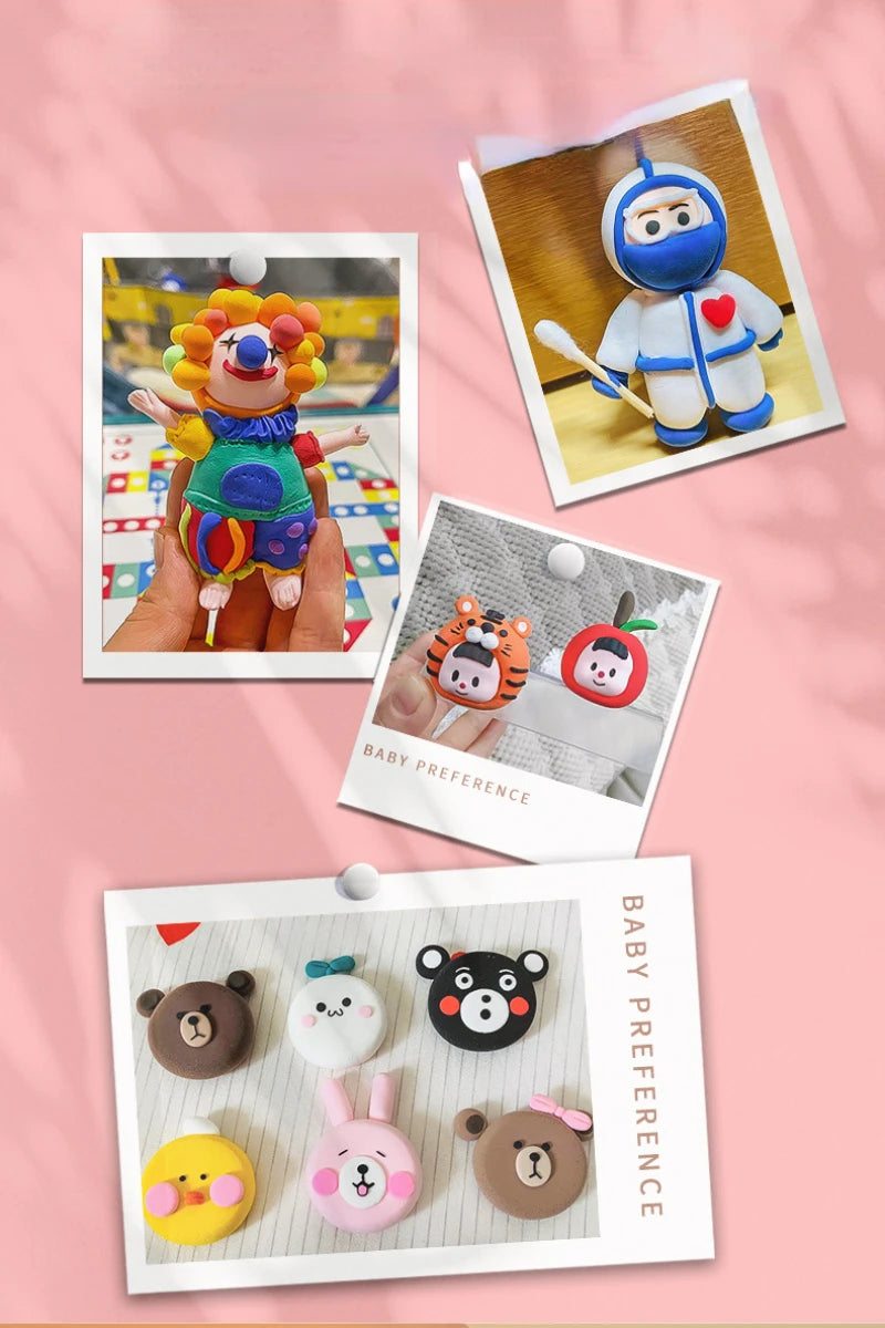 100g Environmentally Friendly Ultra-light Clay Kindergarten/children Creative DIY Cartoon Animal Doll Hand Kneading Material