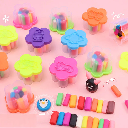 1 set of colorful clay crafts, suitable for modeling toys to exercise children's hands-on ability, children's surprise toy gifts