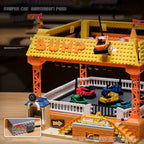 1099PCS Ideas Bumper Cars Building Blocks Set, Street View Amusement Park Model JD037 Educational Magnetic Toys Children’s Gift