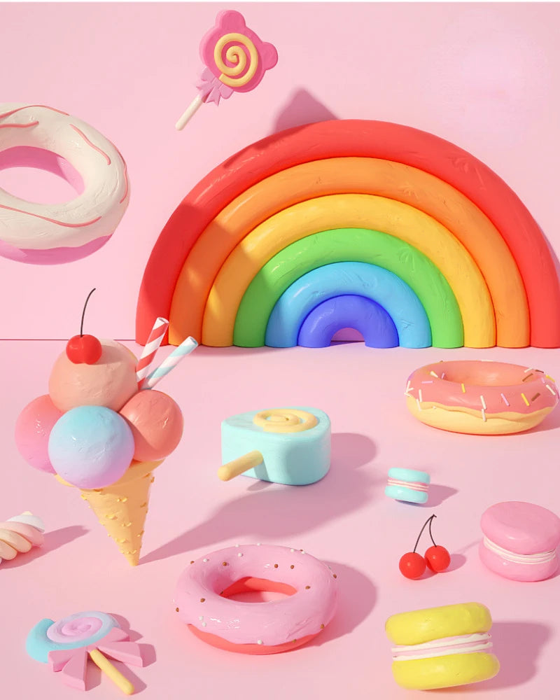 100g Environmentally Friendly Ultra-light Clay Kindergarten/children Creative DIY Cartoon Animal Doll Hand Kneading Material