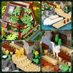 2688PCS Cretive Log Cabin House Building Blocks Street View Villa Country House Architecture Model Mini Brick Toys Kid For Gifts