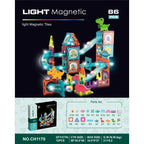 's Magnetic Tile Building Blocks with Marble Track STEM STEAM Toys for Boys and Girls Dinosaur Theme