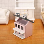 1:12 Dollhouse Dolls Miniature House Mini Villa Wooden Miniature Handicraft Building Mini Handicraft Miniature Doll House Model