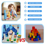 112PCS Magnetic Building Blocks Set, 3D Magnetic Tiles for Kids STEM Toys, Castle/Tower Construction Kit, Educational Learning T