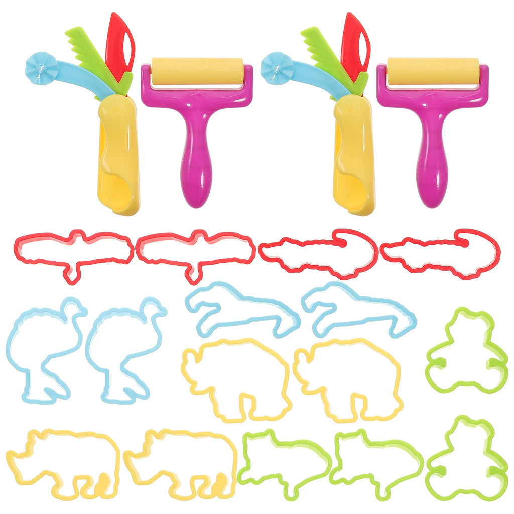 20 Pcs Plasticene Mold DIY Clay Models Plasticine Toy Molds Kids Baking Tools Children’s Toys Childrens Chocolate Cartoon