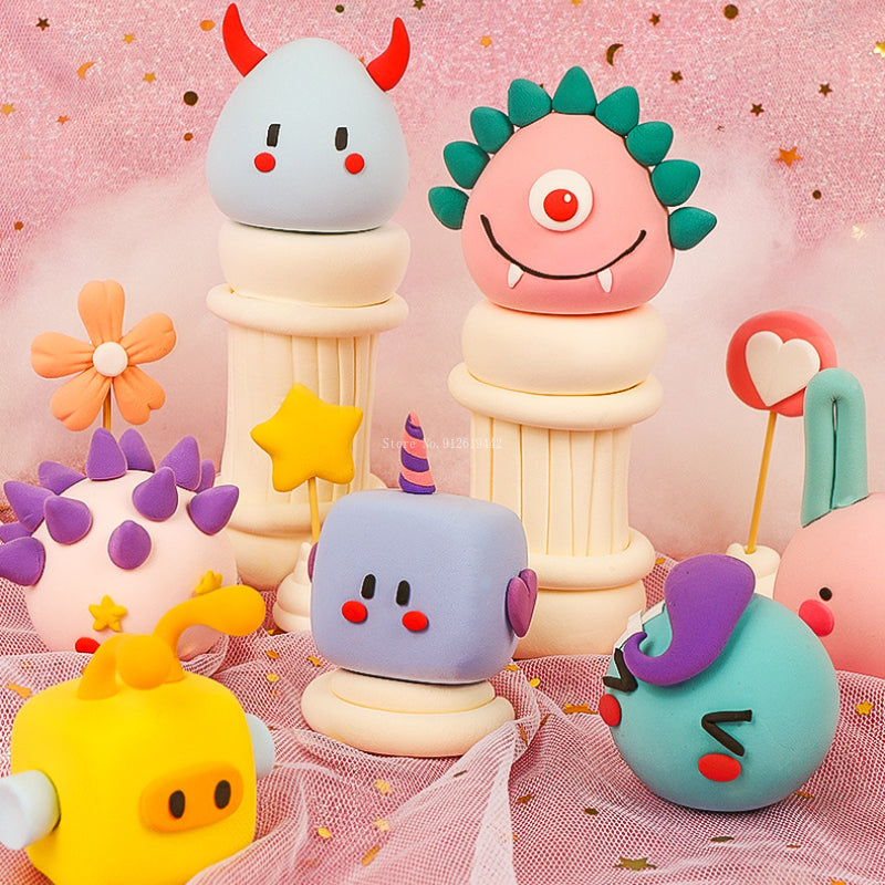 100g Environmentally Friendly Ultra-light Clay Kindergarten/children Creative DIY Cartoon Animal Doll Hand Kneading Material